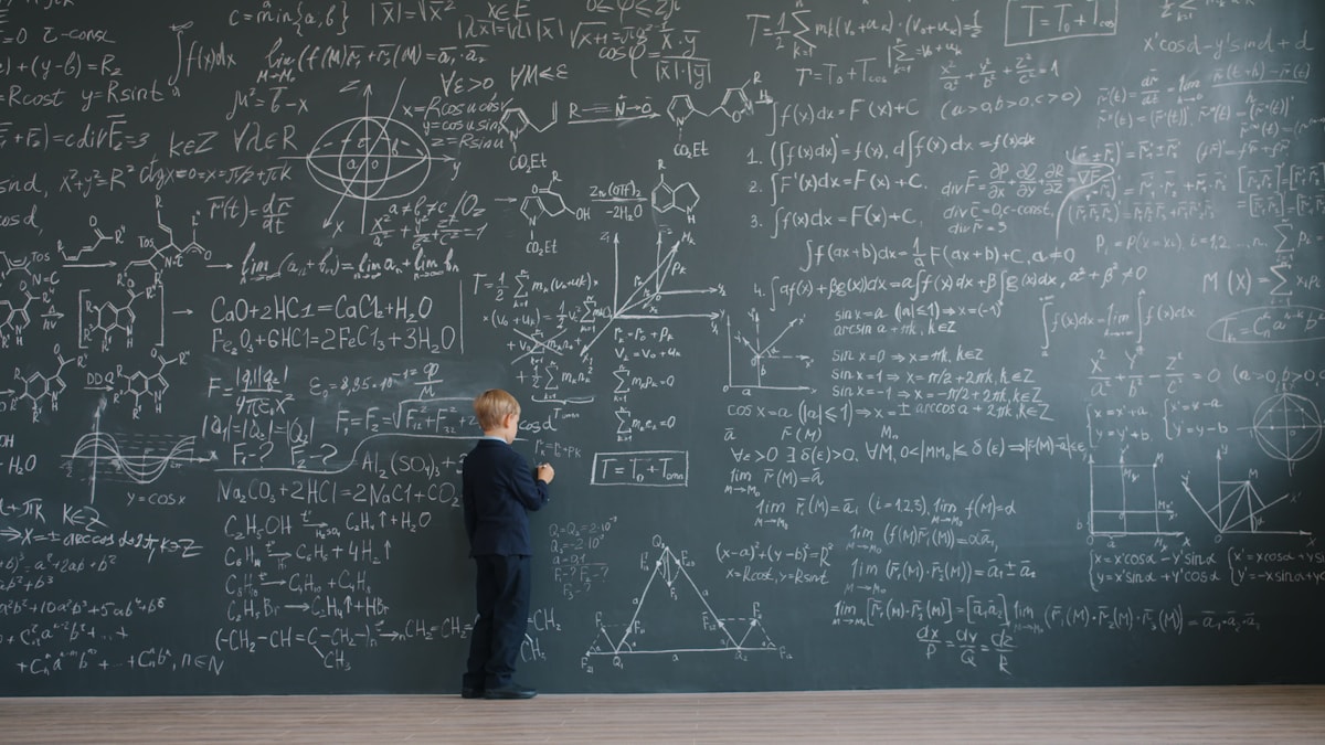 Think Fanny numbers logic puzzle with a board full of equations