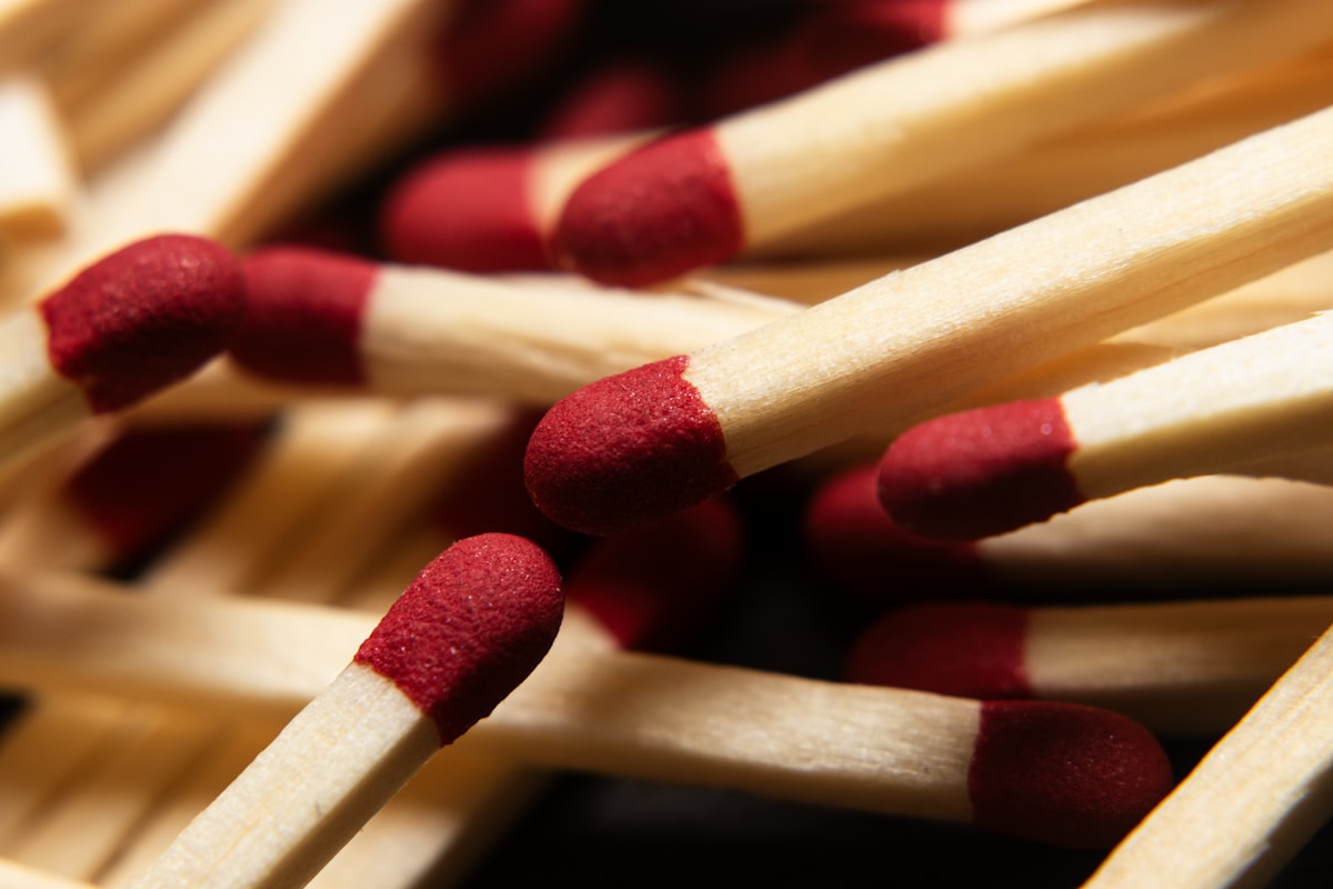 Think Fanny visual matchstick puzzle close-up